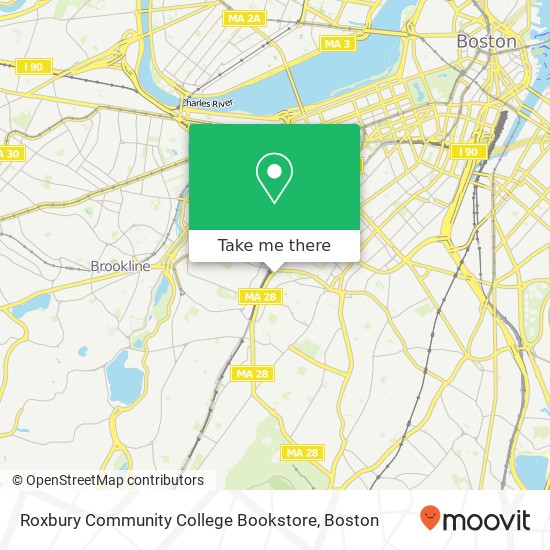 Roxbury Community College Bookstore map