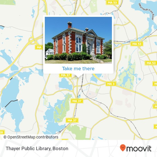 Thayer Public Library map