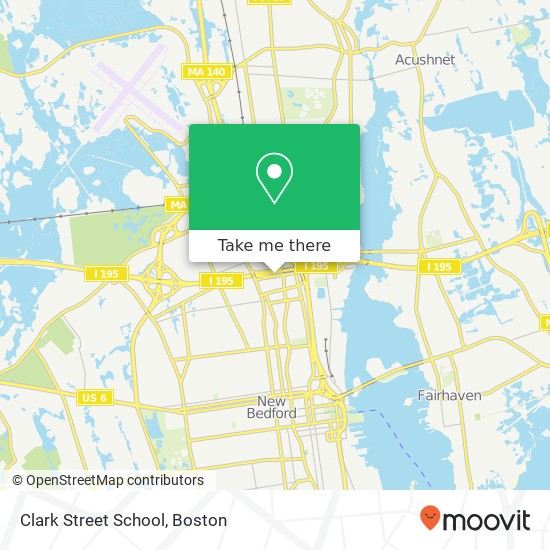 Mapa de Clark Street School