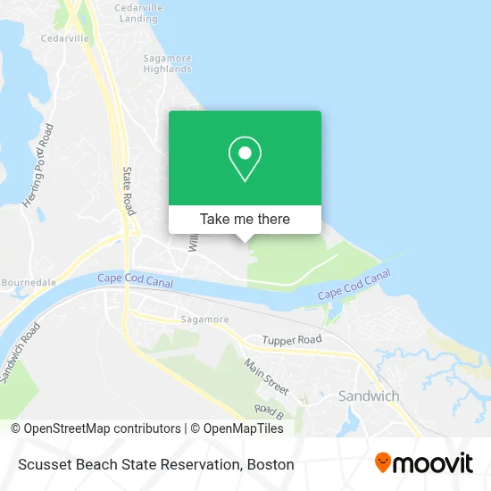 Scusset Beach State Reservation map