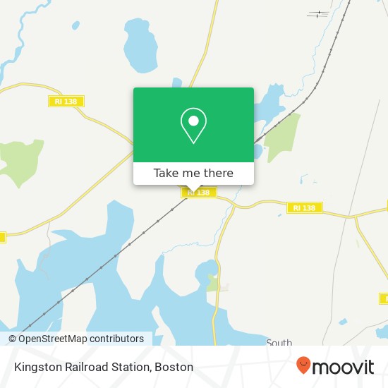 Mapa de Kingston Railroad Station
