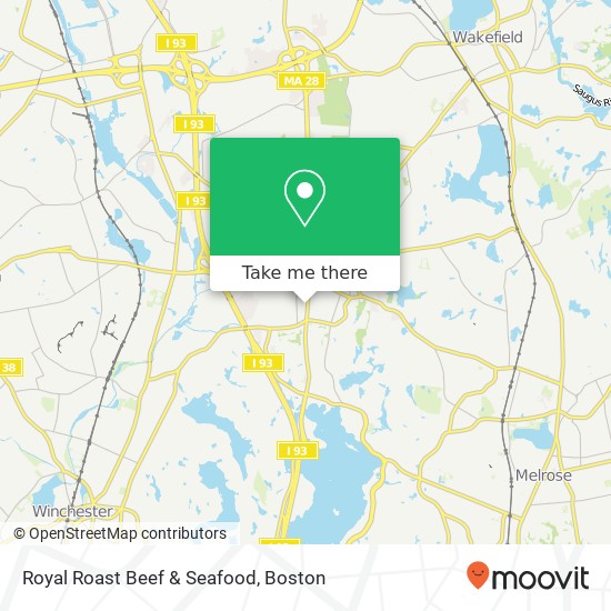 Mapa de Royal Roast Beef & Seafood