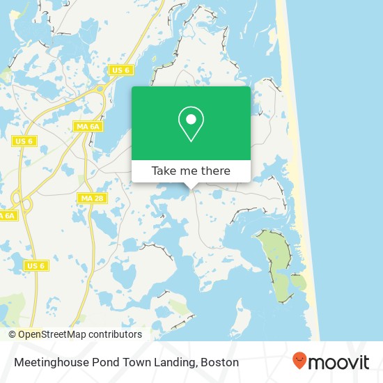 Mapa de Meetinghouse Pond Town Landing