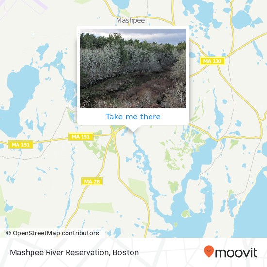 Mapa de Mashpee River Reservation
