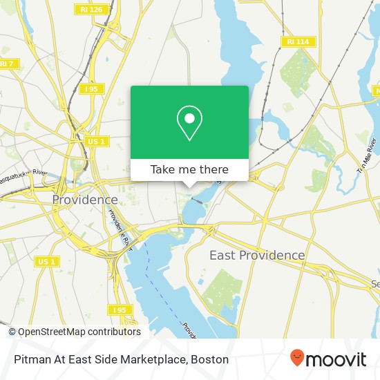 Pitman At East Side Marketplace map