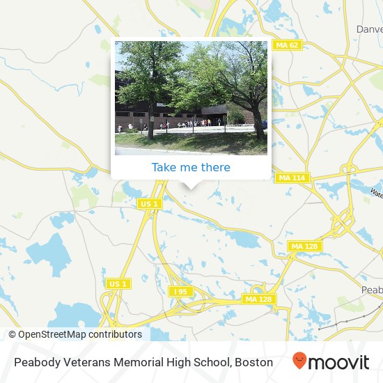 Peabody Veterans Memorial High School map