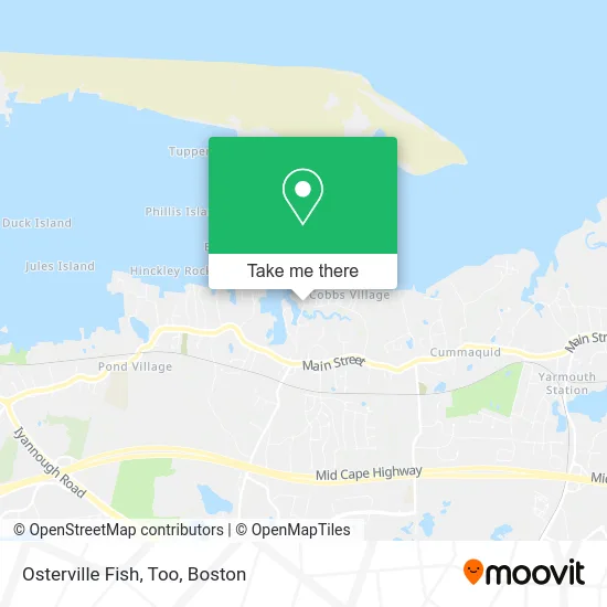 Osterville Fish, Too map