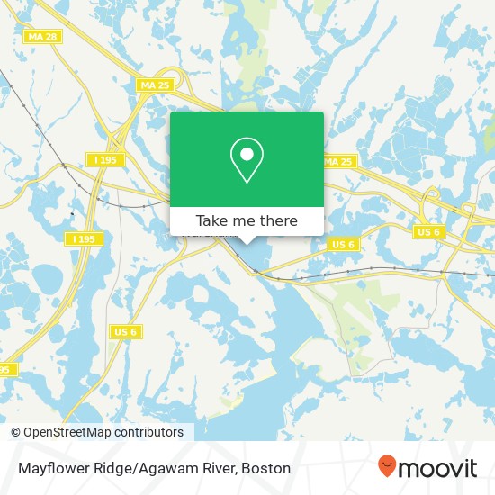 Mapa de Mayflower Ridge/Agawam River