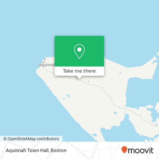 Aquinnah Town Hall map