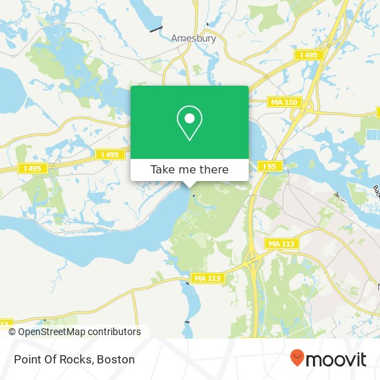 Point Of Rocks map