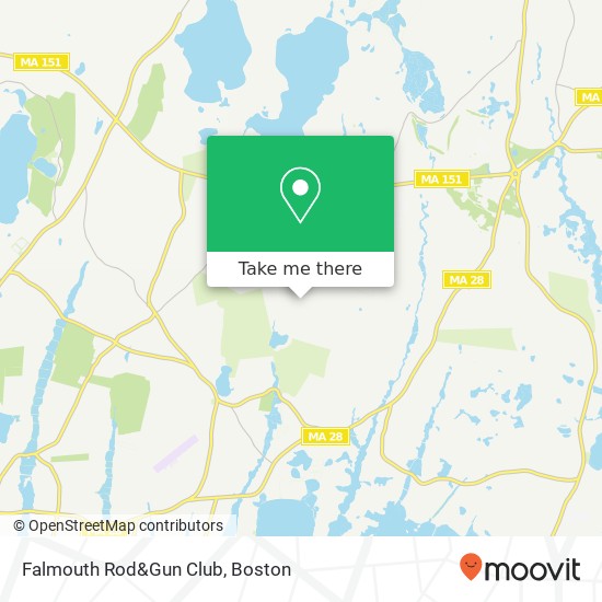 Falmouth Rod&Gun Club map