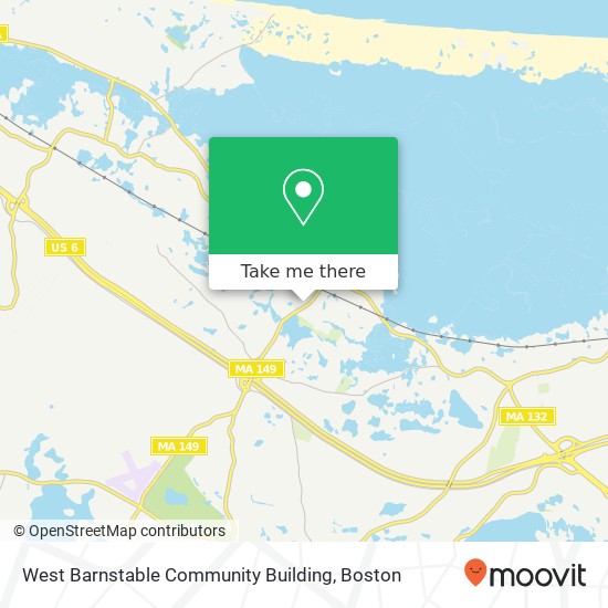 West Barnstable Community Building map