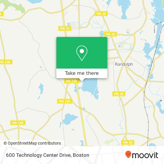 Mapa de 600 Technology Center Drive