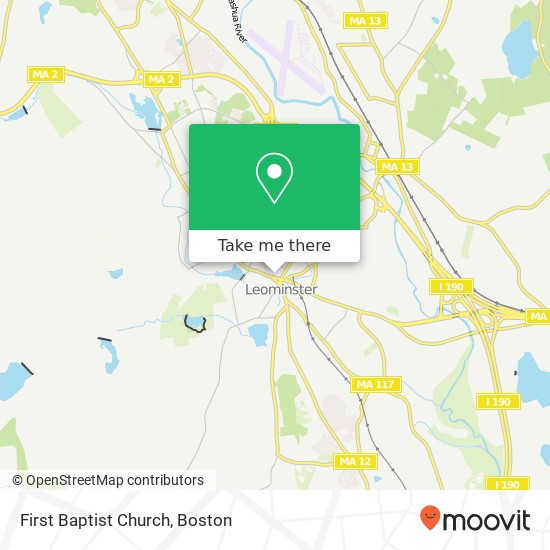 Mapa de First Baptist Church