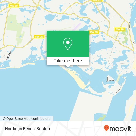 Mapa de Hardings Beach