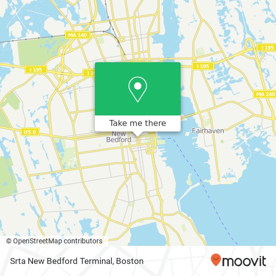 Srta New Bedford Terminal map