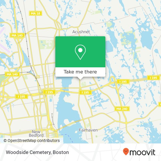 Woodside Cemetery map