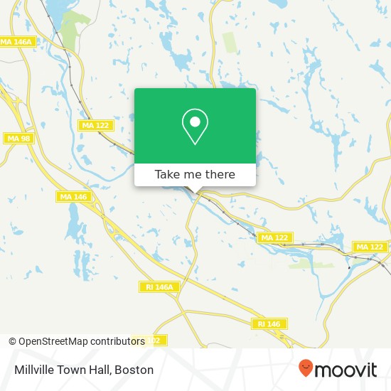 Millville Town Hall map