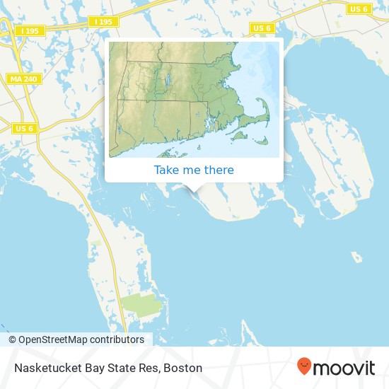 Nasketucket Bay State Res map