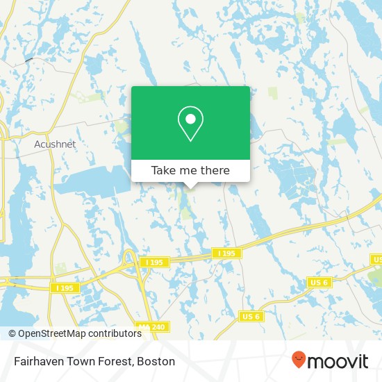 Fairhaven Town Forest map