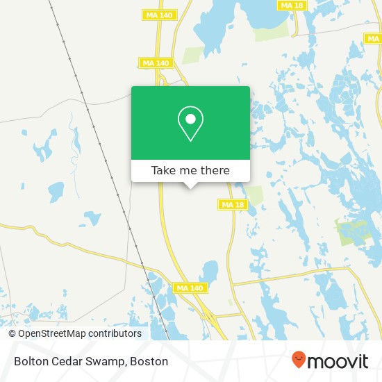 Bolton Cedar Swamp map