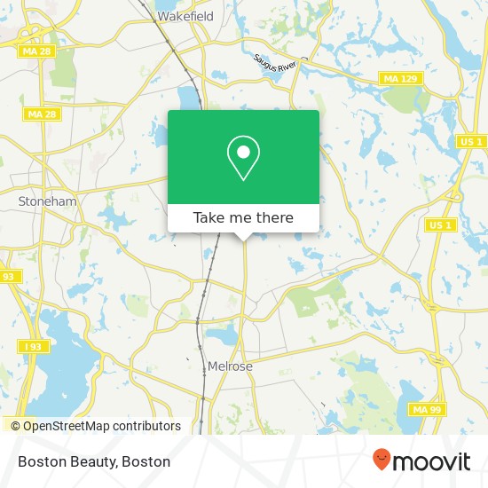 Boston Beauty map