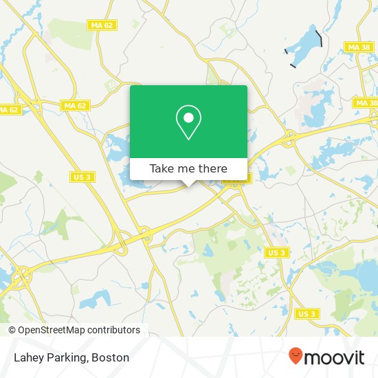 Lahey Parking map