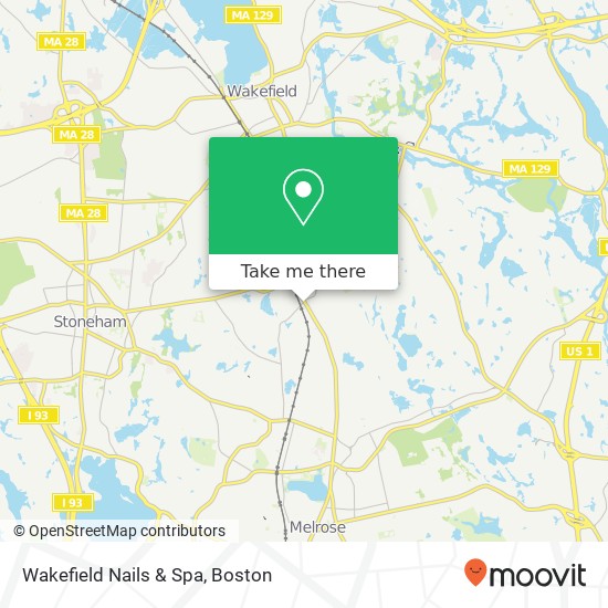 Mapa de Wakefield Nails & Spa