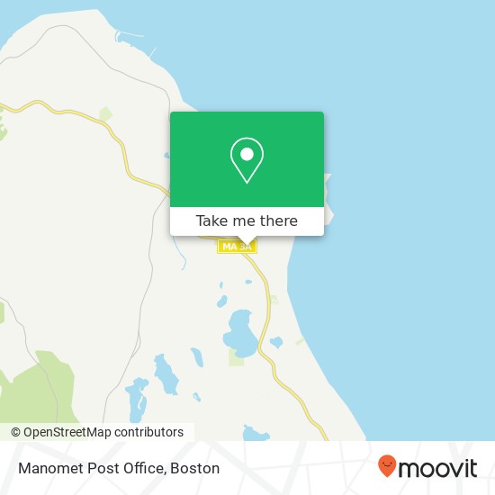 Manomet Post Office map