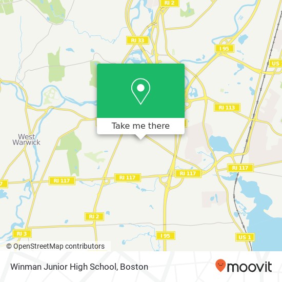 Mapa de Winman Junior High School