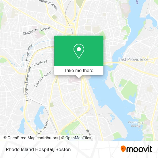 Rhode Island Hospital map