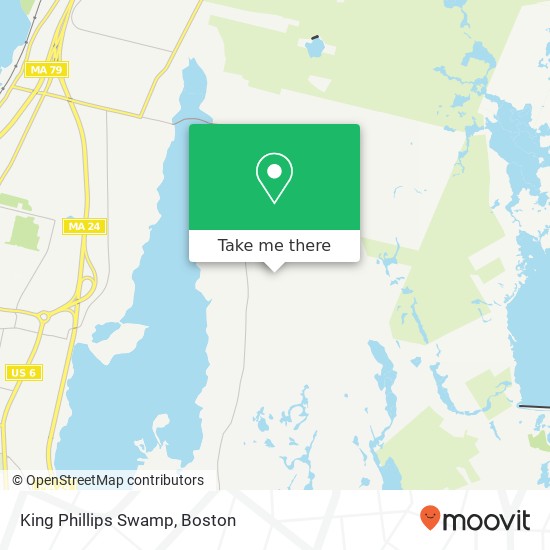 Mapa de King Phillips Swamp