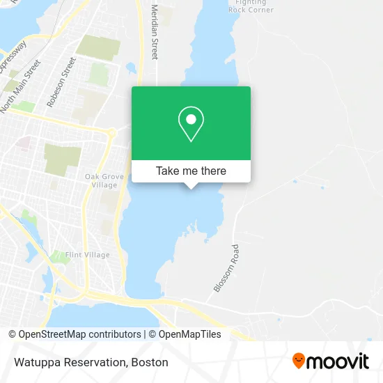 Watuppa Reservation map