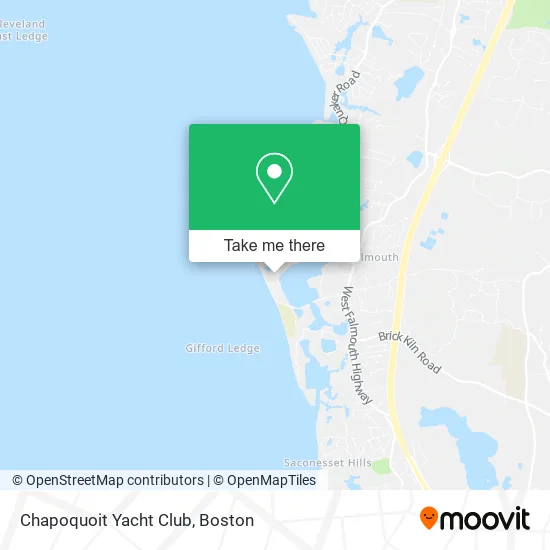 Chapoquoit Yacht Club map