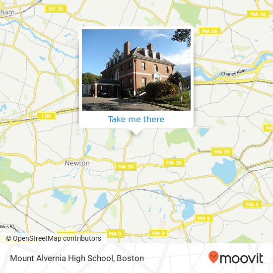 Mapa de Mount Alvernia High School