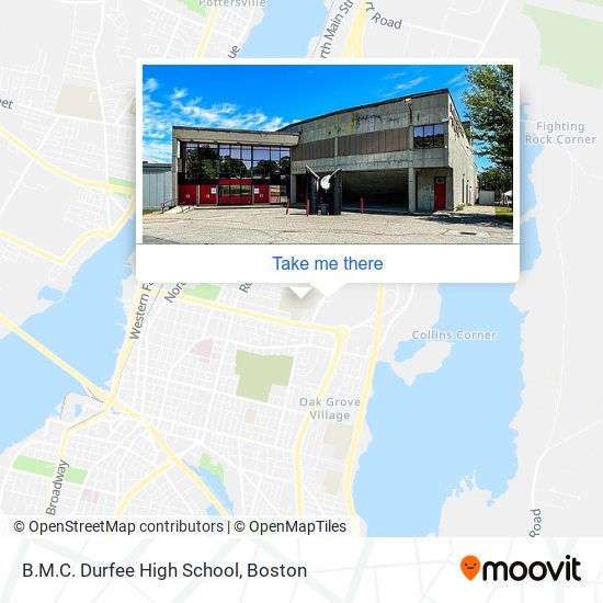 Mapa de B.M.C. Durfee High School