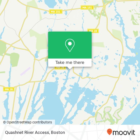 Mapa de Quashnet River Access