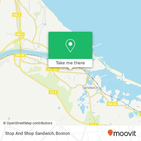 Mapa de Stop And Shop Sandwich