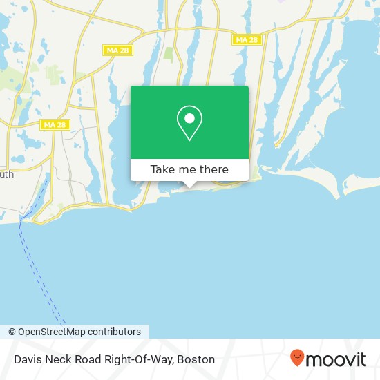 Mapa de Davis Neck Road Right-Of-Way