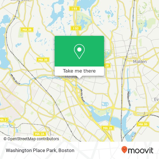 Mapa de Washington Place Park