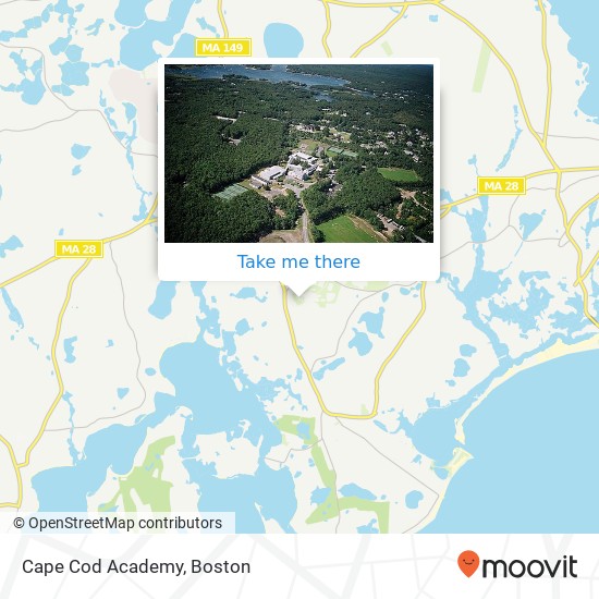 Cape Cod Academy map