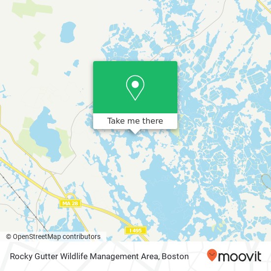 Mapa de Rocky Gutter Wildlife Management Area