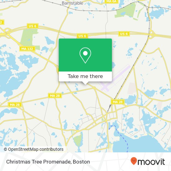 Christmas Tree Promenade map
