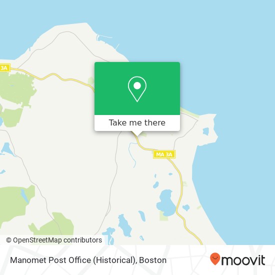 Mapa de Manomet Post Office (Historical)