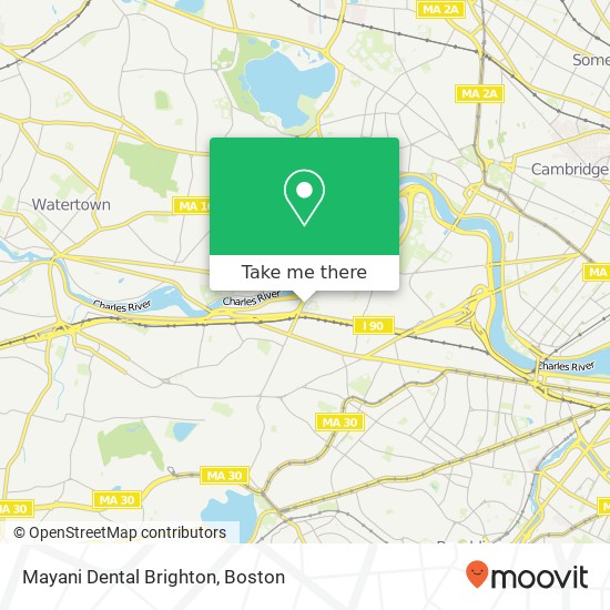 Mapa de Mayani Dental Brighton