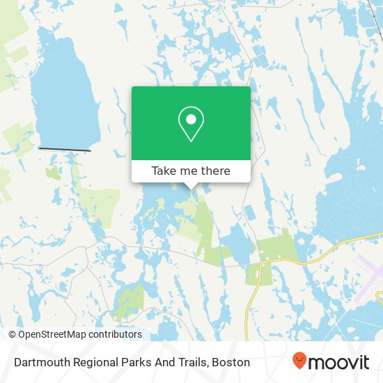 Mapa de Dartmouth Regional Parks And Trails