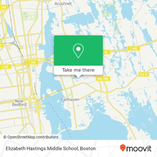 Elizabeth Hastings Middle School map
