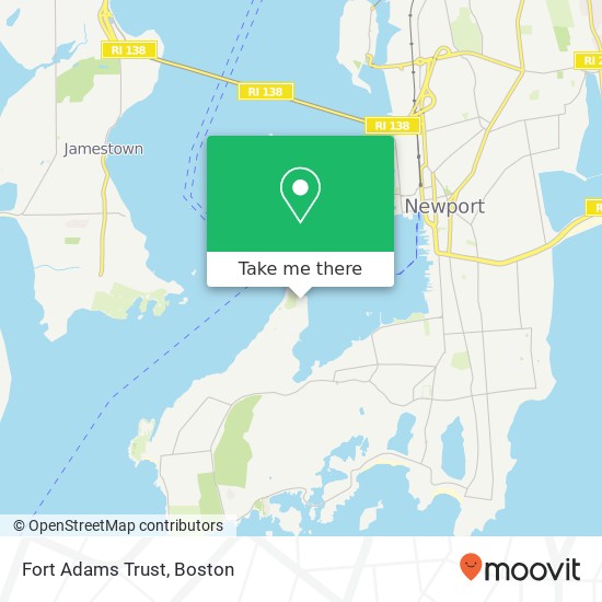 Fort Adams Trust map