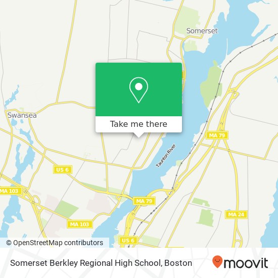 Mapa de Somerset Berkley Regional High School