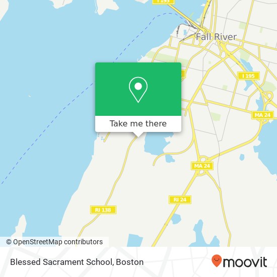 Blessed Sacrament School map